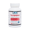 AST Enzymes Serrapeptase 130,000 SPU - 60 קפסולות צמחוניות - Premium Natural Systemic Enzymes - Acid-Resistant Serrapeptase