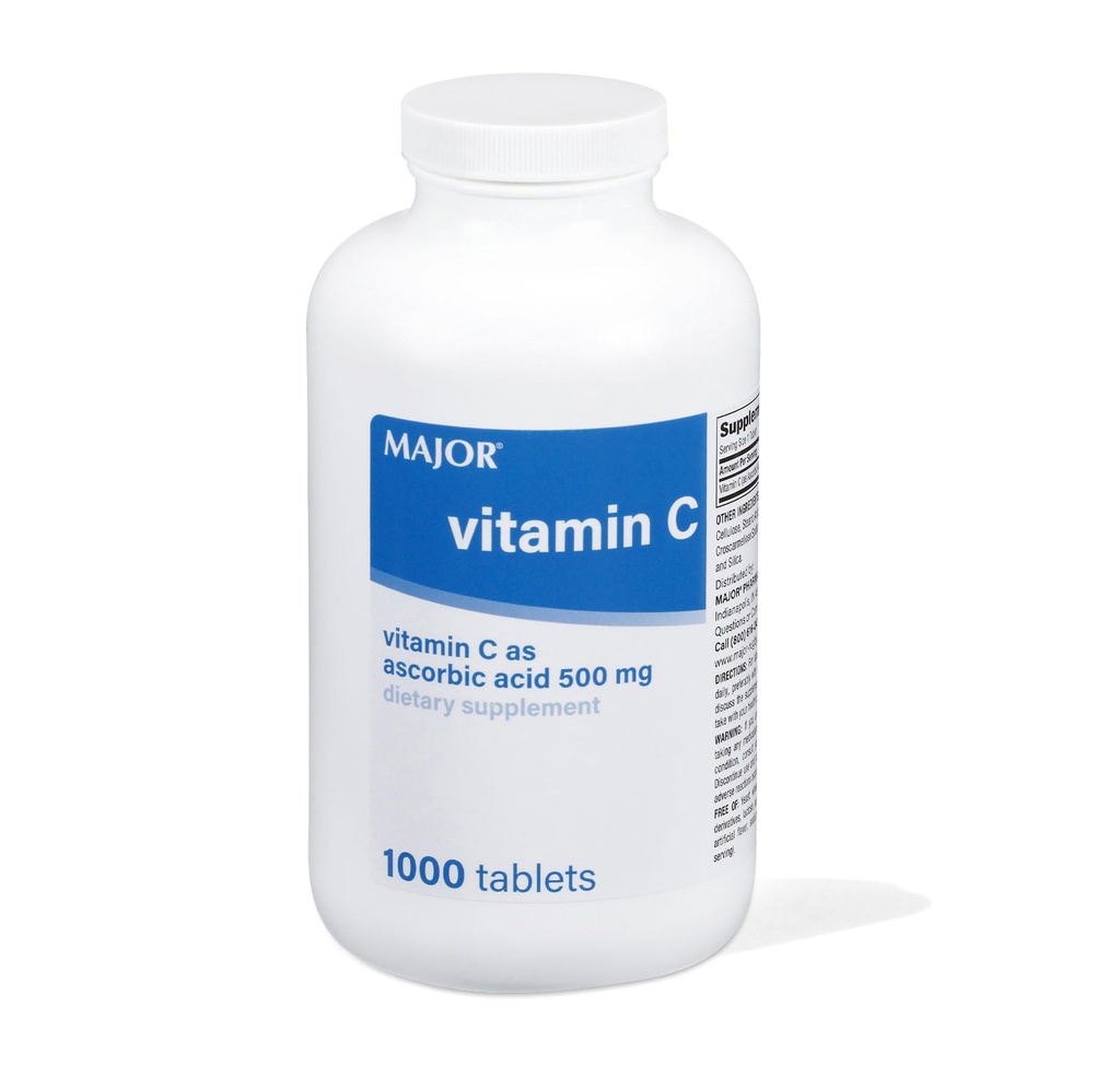 ויטמין C-500 מ"ג Ascorbic Acid - ויטמין C Tablet - תוספי תזונה - 1000 Tablet