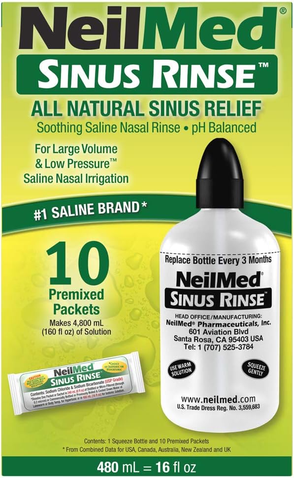 Sinus Rinse 16oz תוספת בקבוק גדול