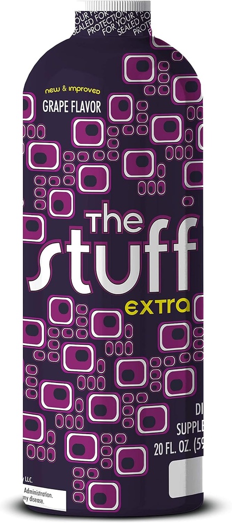 Detoxify - The Stuff אקסטרה - Grape Flavor - 20 oz - מקצועי פורמולה Intense Herbal ניקויse - משפר את תהליכי ניקוי טבעיים של הגוף שלך - Plus Sticker Sticker
