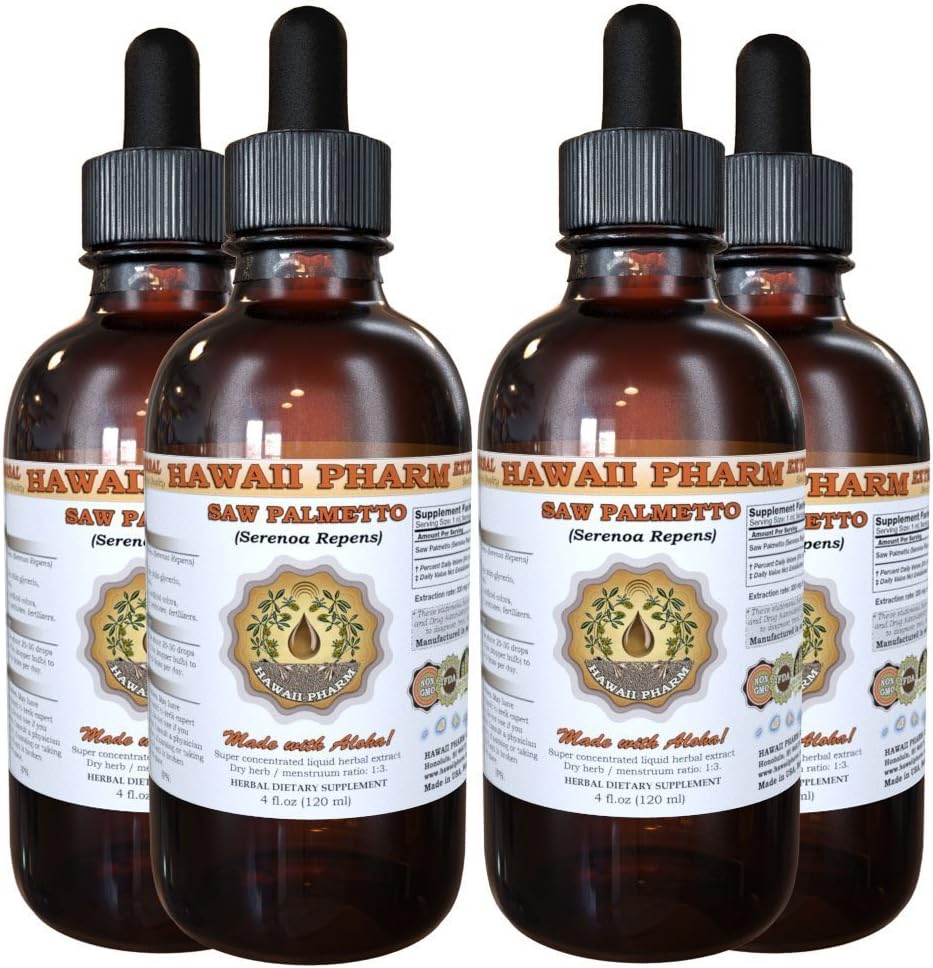 הוואי Pharm ראה פאלטו (Serenoa Repens) נוזל לחלץ 4x4 fl.oz