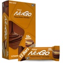 NuGo חלבונים Bar, Peanut Butter, 11g חלבון, Gluten Free, 15 Count