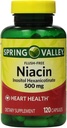 עמק האביב - Niacin 500 מ"ג, Flush חינם, 120 קפסולות