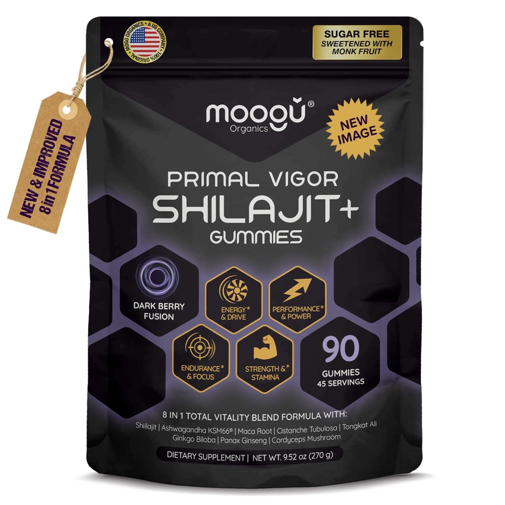 18,000 מ"ג טהור שילאג'יט (90 חניכיים) Ashwagandha, 75% Fulvic Acid & 85+ Trace מינרלים I Men, Women I Panax גינזנג, Rhodiola, Turmeric, Gingko Biloba, Cordyceps, Sting Nettle.