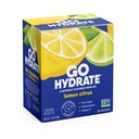 GoHydrate hydrotion אבקת Packets - Low Sodium Electrolytes לשתות Mix - תמיכה בהשקה טבעית, סוכר חינם אלקטרוליטה פלבדור משקה עם ויטמין D, 30 Packs, לימון Citrus