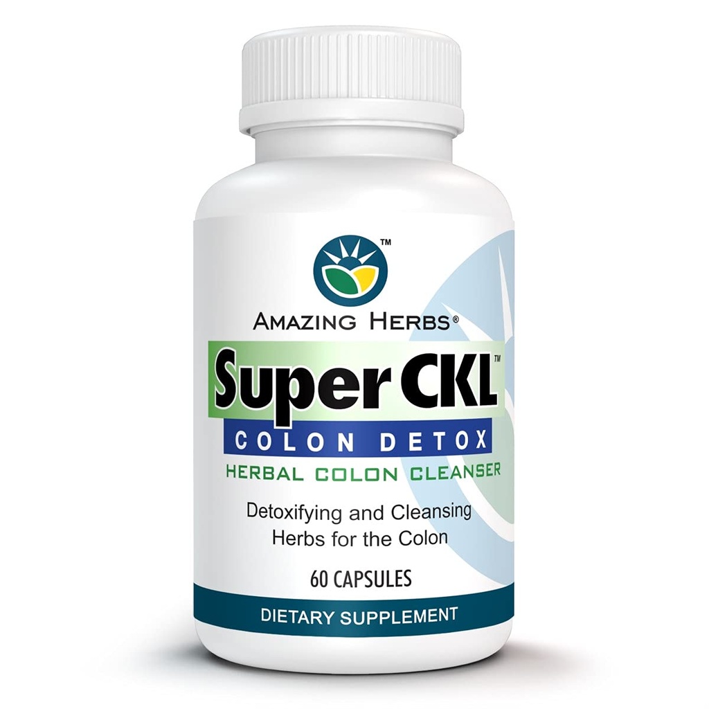 Herbs מדהים סופר CKL קול Detox - All-Natural, Herbal קול ניקויser, משפר את העיכול ואיידס ב הסרת הפסולת - 60 Count