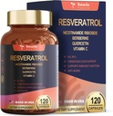 Resveratrol תוספת כוח עם Berberine Quercetin ירוק לחלץ Grape Seed לחלץ Polyphenol Antioxidant תוספת תמיכה בריאות הלב 120 קפסולות