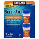 Cos7 Kirkland Signature Doxylamine Succinate Tablets ,25mg Nighttime Sleep AID - 2 X 96 טבליות (192 Tablet Total)