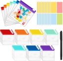 39 Pcs Pill Pouchs Zippered Pill Bags for Travel Reusable עם 28Pcs Small Pill מארגנת Pouches ו 10pcs Sticker for Medicine מארגנת באגים