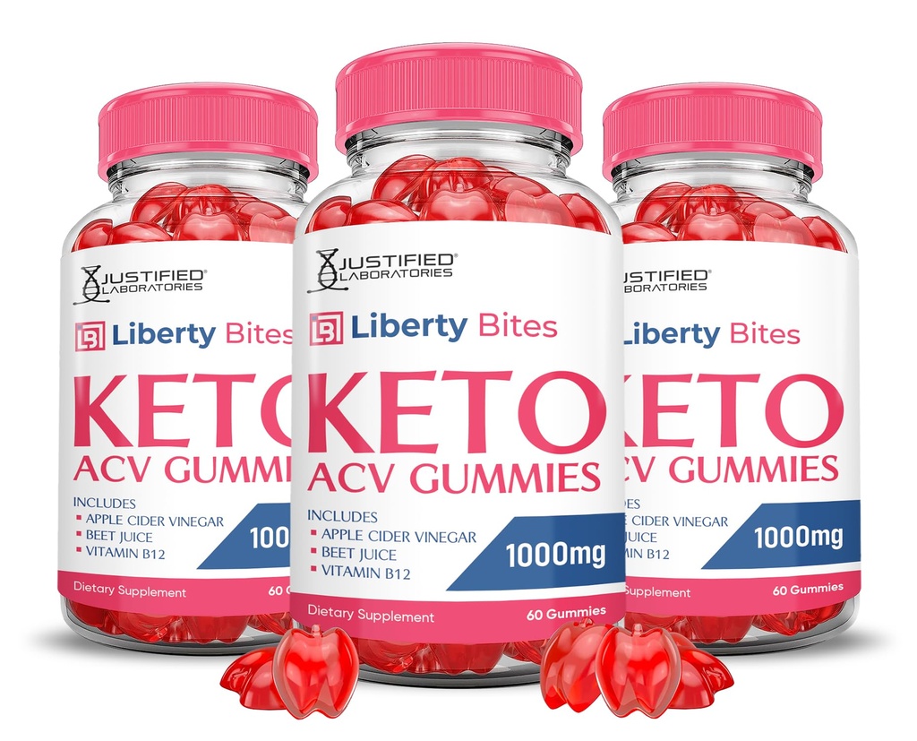 חירות Bites Keto ACV חניכיים מתקדמות פורמולה 1000MG Libertybites Keto Gummies Apple Cider Vinegar פורמולה עם אבקת מיץ Pomegranate B12 טבעוני non GMO 180 מסטיקמי