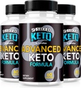 (3 Pack) Shreded Keto Pills, Premium Keto Shred Weight Loss קפסולות, All Natural Keto תוסף לתמיכה ב- Fitness ו- Body Goals, הרשמי ShrededKeto ביקורות (180 קפסולות)