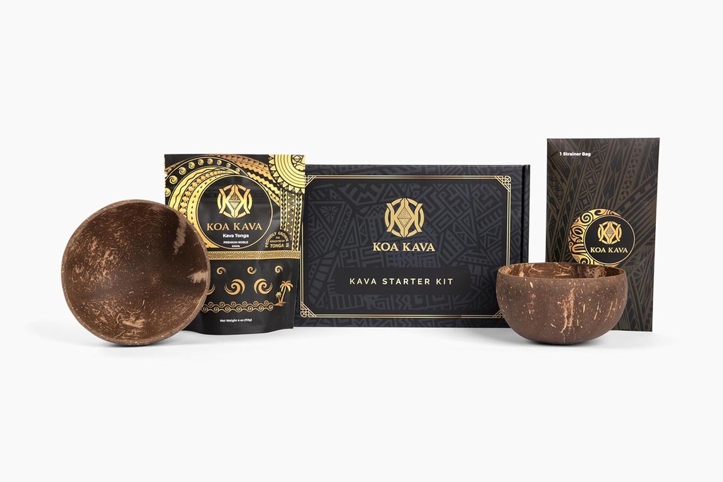 Koa Kava Tea Starter Kit - כל מה שאתה צריך כדי להתחיל לעשות Kava Root ו מרגיש אמיתי Kava להירגע