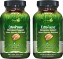 Irwin Naturals EstroPause Menopause & Women's Health Support - 80 נוזל Soft-Gels - Gentle Hormonal Balance Formula - 2 Pack