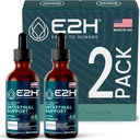 E2H Advanced Intestinal Support - מקדם את הבריאות ואת מערכת העיכול - Wormwood ו Black Walnut Extract - Non-GMO, טבעוני - (2 בקבוקים)