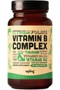ויטמין B Complex - Whole Food Band with Essential B1, B2, B3, B5, B6, B7, Folate, B12-60 Caps