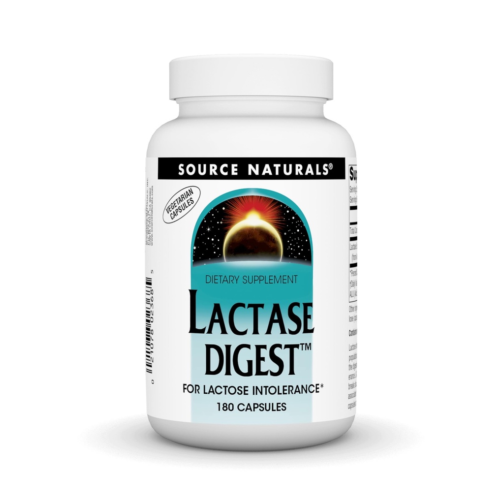 מקור: Naturals Lactase Digest, for Lactose Intolerance - 180 קפסולות