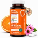 A Dose of Immunity Quercetin עם ויטמין C ו- Zinc, ויטמין D, 500 מ"ג Quercetin Bromelain עם ויטמין Echinacea & B, Lung Immune Support Supplement 7 ב 1 Immunity Defense Booster (60 Count)