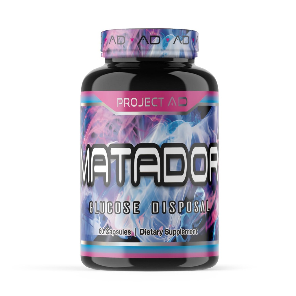 פרויקט AD Matador שריר בונה משפר את משאבות השרירים ומקדם צמיחה שרירים ואנרגיה (60 קפסולות)