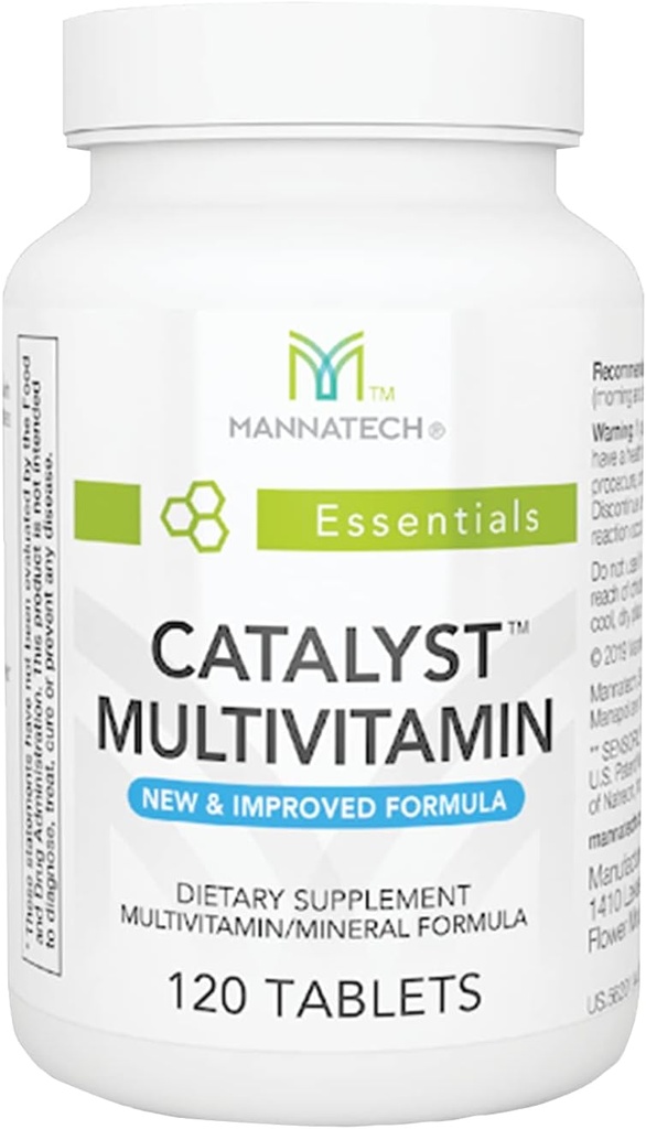 Mannatech Catalyst Multivitamin 120 טבליות, מקסים את ה- Multivitamin שלך. מספק ויטמין A, ויטמין C ווויטמין E, עכשיו עם אשוגנדה לתמוך בך פיזית ורגשית