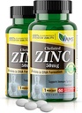 אמריקה Medic & Science Chelated Zinc 50 מ"ג תוספי מזון (2 Pack of 60 טבליות) Immune Booster ו- Powerful Antioxidant Pills for Adults Men and Women