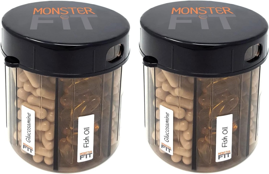 Monster Add Large Pill Handles כמעט כל תוסף - Easy to Dispense (Monster Fit - 2 Pack)