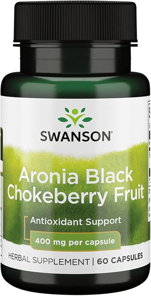 Swanson Full Spectrum Aronia (Chokeberry) 400 מיליגרם 60 קפסולות