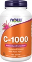 Now Foods, C-1000, Now Foods C-1000 Sustained שוחרר עם Rose Hips, 250 טבליות