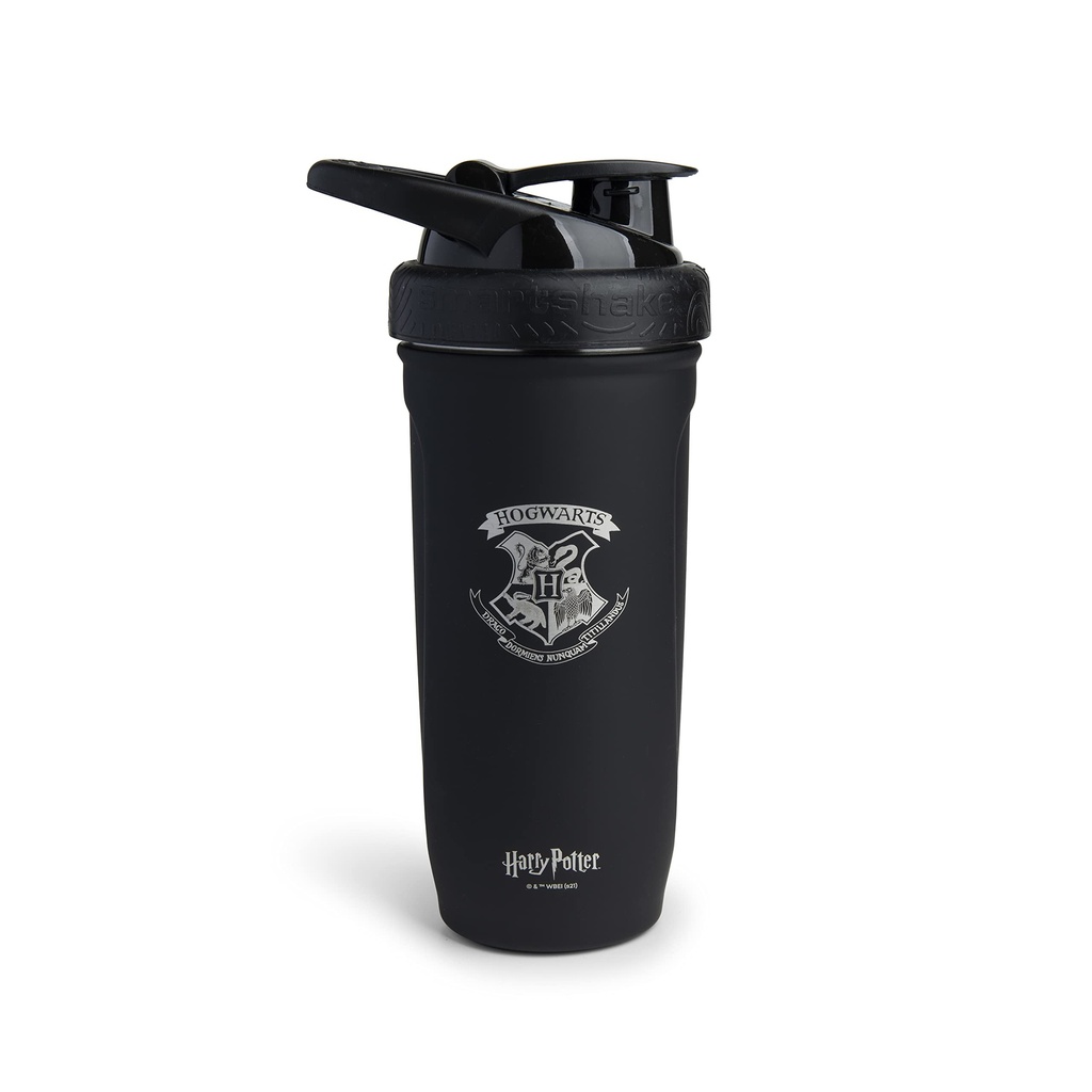 Smartshake Reforce Stainless Steel הארי פוטר הוגוורטס Crest Shaker בקבוק (900 ML / 30oz) | Light Weight Resistance Sports Shaker Bottle with a Soft Lid