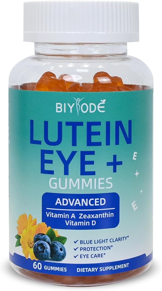 Lutein Gummies: תמיכה בריאות העין Lutein ויטמינים Zeaxanthin תוספי עבור מבוגרים חזון טיפול Macular תמיכה 60 חניכיים 30 יום אספקה