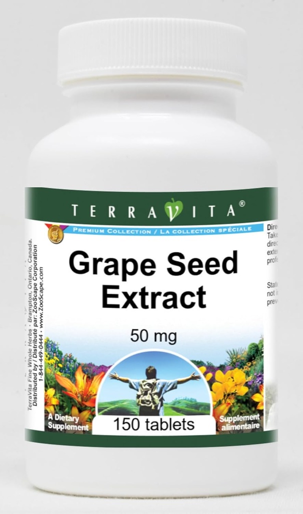 Grape Seed Extract - 50 מ"ג (150 טבליות, ZIN: 406583) - 2 Pack