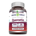 פורמולה מדהימה Quercetin 500mg 120 Veggie קפסולות תוספי - non-GMO - Gluten Free - תמיכה כללית בריאות ו- Well Being
