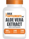 BulkSupplements.com Aloe Vera כמוסות - Aloe Vera לחלץ, Aloe Vera תוספת - תוסף צמחי, Gluten חינם, 1 קפסולה לשרת, 240 קפסולות Veg (Pack of 1)