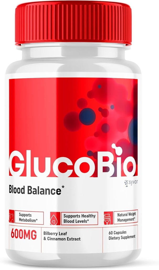 GlucoBio בריאות ו- Wellness תמיכה קפסולות גלוקו bio Pills, Gluco Bio Natural ויטמין Total Health and Wellness Formula Glycogen Support Supplement, BioGluco Multivitamin קפסולות (60 קפסולות)