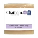 Chatham Natural Skin Care אקזמה הקלה Oatmeal Soap, רחצה Soothing oatmeal, טיפול עבור eczema rosacea, פסוריאזיס