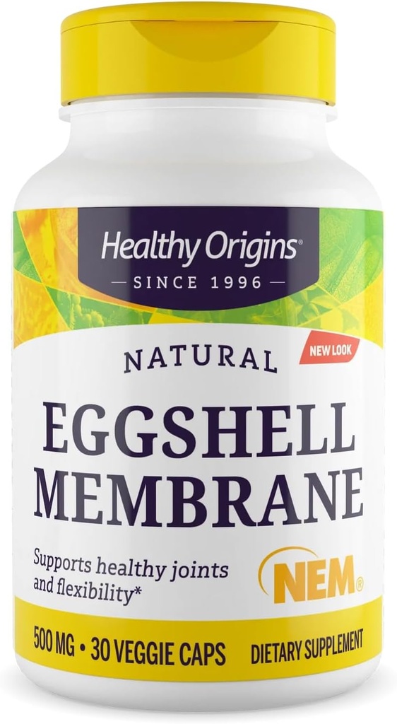מקורות בריאים של Eggshell Membrane 500 מ"ג (NEM, Non-GMO, Gluten Free, Joint Support), 30 Veggie Caps