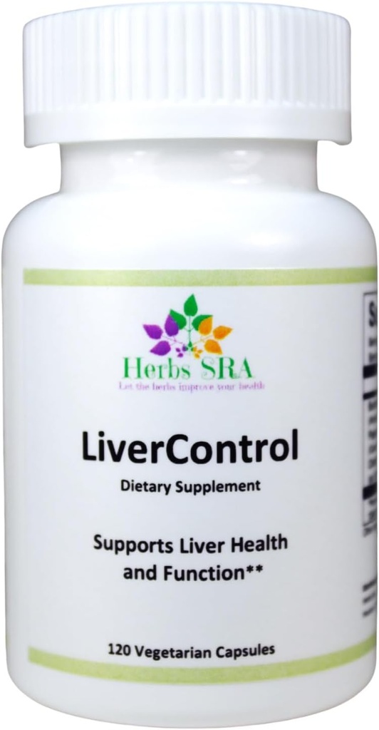 LiverControl - תוספת תזונתית עם Burdock Root, Papaya Seed ו Choline for Liver Detox and Health, 120 Veg Caps, Made in USA