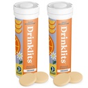 שתייתות Orange Daily hydrotion Tablet (2) Tube Bundle | Essential Electrolytes - 0g Sugar - Replenishing hydrotion Drink