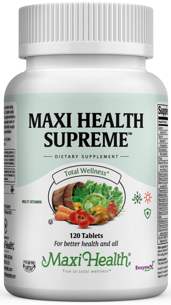 Multivitamin for Men & Women - High Potency Daily Multi with מינרלים, CoQ10 & Antioxidants - Energy, Immune Support, Bone, Heart & Wellness - ויטמין A, C, D, E, B12, B6 & Biotin 120 טבליות