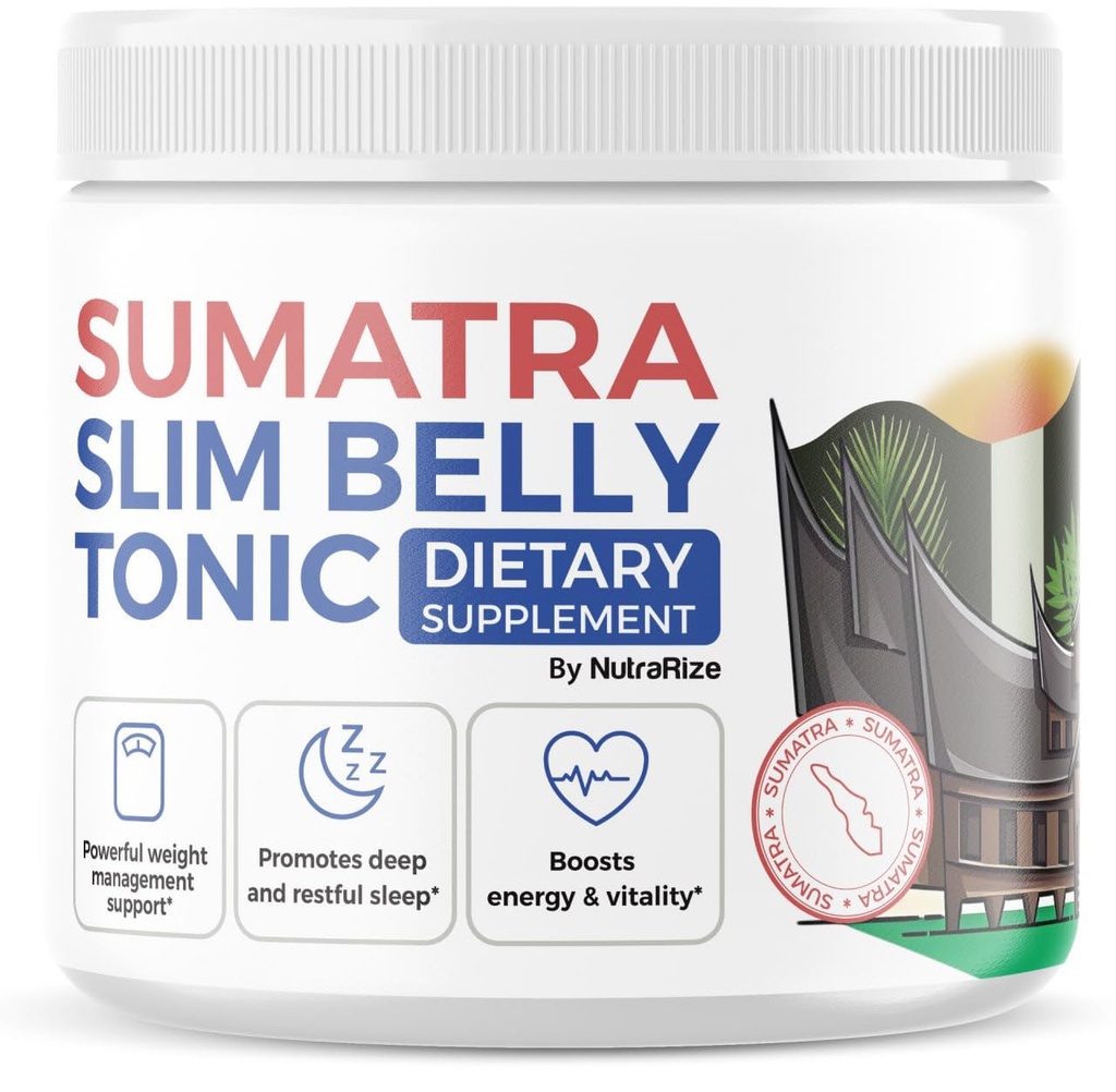 NutraRize Sumatra Slim Belly Tonic אבקת - תוספי תזונה, All-Natural מקסימום כוח אבקה, ביקורות (1 Pack)