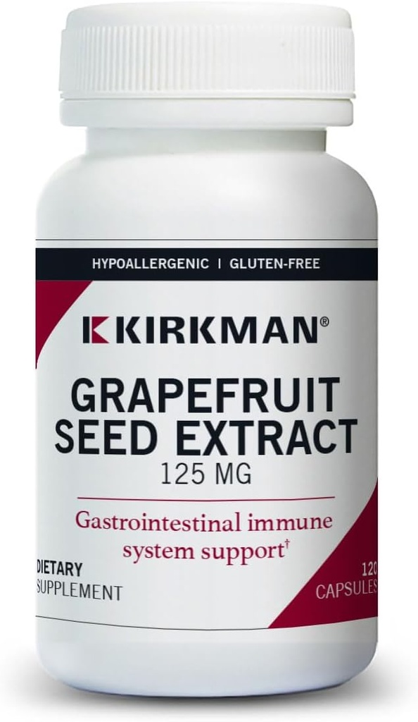 Grapefruit Seed לחלץ 125 מ"ג קפסולות - Hypoallergenic, 120 ספירה
