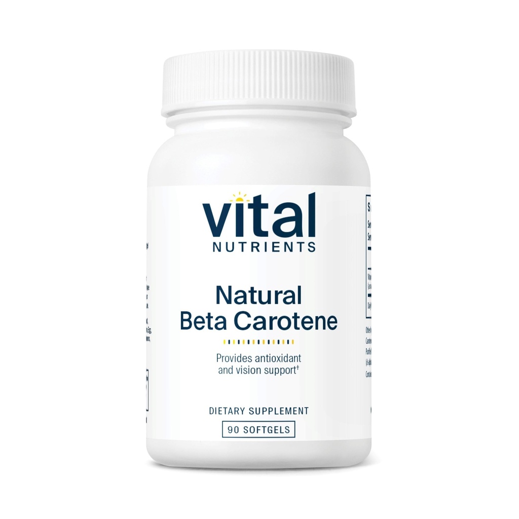 חומרים מזינים טבעיים Beta Carotene 25,000IU | Precursor to ויטמין A | High-Dose Antioxidant | Vision, Skin and Health Support
