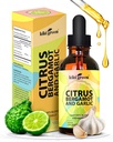 KIKI ירוק נוזלי Citrus Bergamot & Garlic לחלץ - תוספי Citrus Bergamot עבור בריאות הלב, תמיכה במערכת החיסון והזדקנות בריאה non-GMO, תוסף חינם 2 Fl Oz.