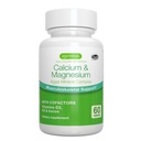 Igennus Algae Calcium & Magnesium תוסף, Plant Based, High Absorption, K2 & D3, Non-GMO Red Algae מינרלים Complex for העצמות & השיניים תמיכה, עבור נשים וגברים, עם Boron, טבעוני, 60 טבליות