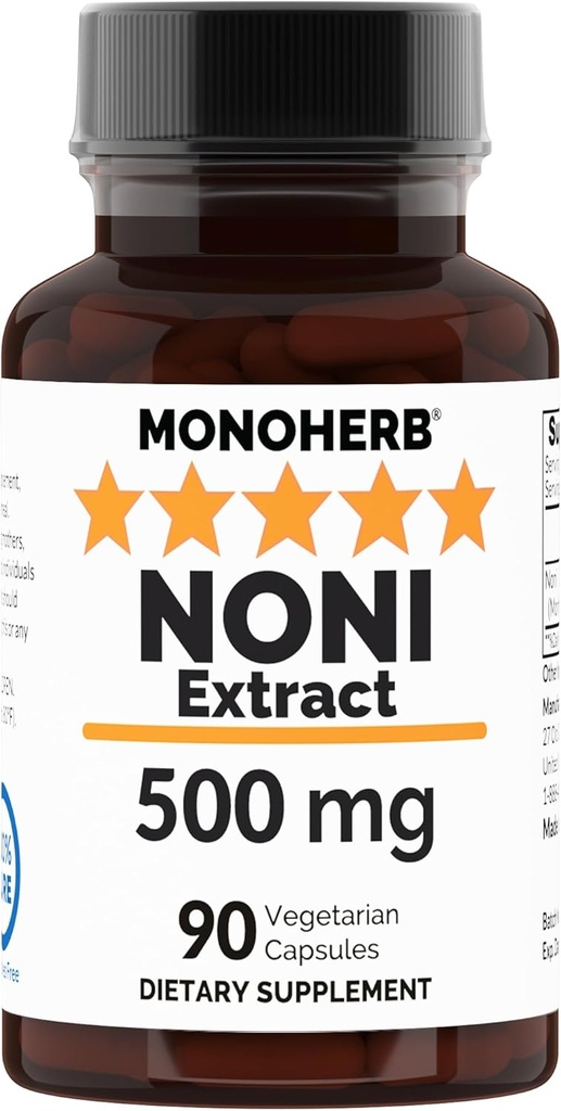 NONI לחלץ 500 מ"ג - 90 קפסולות Veg - Morinda Citrifolia - 90 משרתים