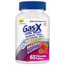 Gas-X Total Relief Chewable Tablet עם כוח מקסימלי גז סיוע Simethicone 250 מ"ג ו- Heartburn הקלה Calcium Carbonate 750 מ"ג, Bloating Relief, מעורב ברries - 65 Count Count