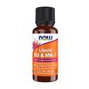 תוספי מזון עכשיו, נוזל D-3 & MK-7 עם 2,500 IU ויטמין D-3 & 100 mcg ויטמין K-2 ל 5 טיפות, 1-Ouncece
