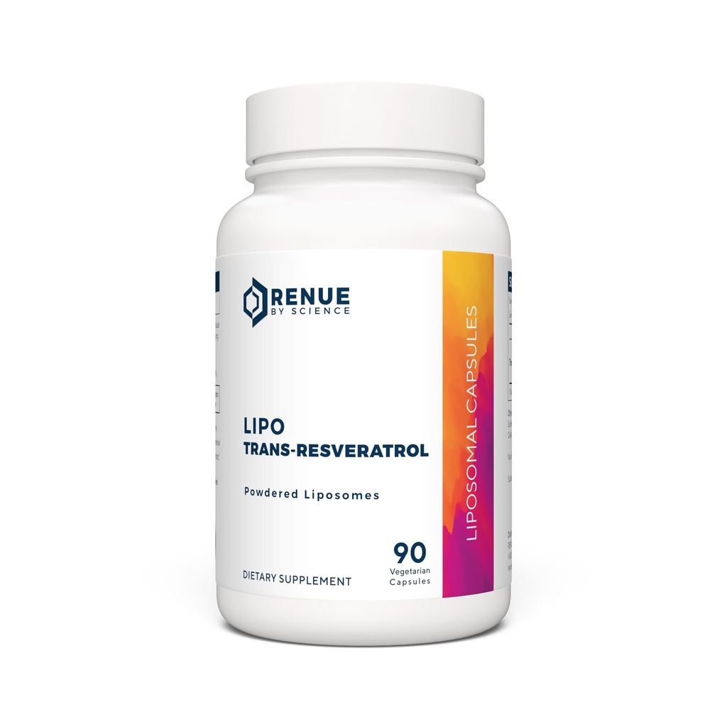 Renue by Science Resveratrol | High Power Liposomal Resveratrol תוסף | 90 Trans Resveratrol קפסולות - 125 מ"ג Reservatrol for Serve | Non-GMO | Made in the US Third-Party Tested