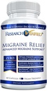 מחקר המאומת Migraine הקלה - תוספת פעולה כפולה - צמצום מספריות ומשך, הורמונים איזון - עם ג'ינג'ר וג'נקו בילובה - 60 קפסולות - 1 חודש אספקה