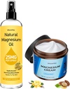 מגנזיום Lotion & Spray for Leg Cramps and Sleep, Nighttime Magnesium Cream for Pain,musclelaxation,Calm, Deep hydrotion for Body & Skin Care - טבעי ובטוח לילדים