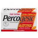 כוח נוסף Percogesic תוספת כוח Acetaminophen & Diphenhydramine כאב הקלה, מהיר פעולה של Aspirin-Free Fever מופחת & Antihistamine, 60 Count Count